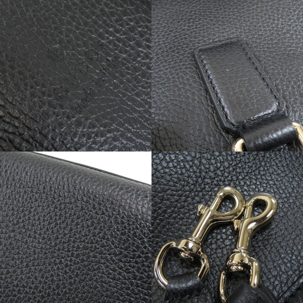 Gucci Calf Leather Shoulder Bag Black - Picture 8 of 9
